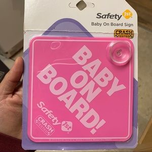 FREE w/ purchase. “Baby on board” for vehicle